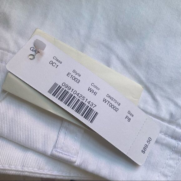 J. Crew Sunday Slim 100% cotton Chino pants White new - Picture 6 of 8